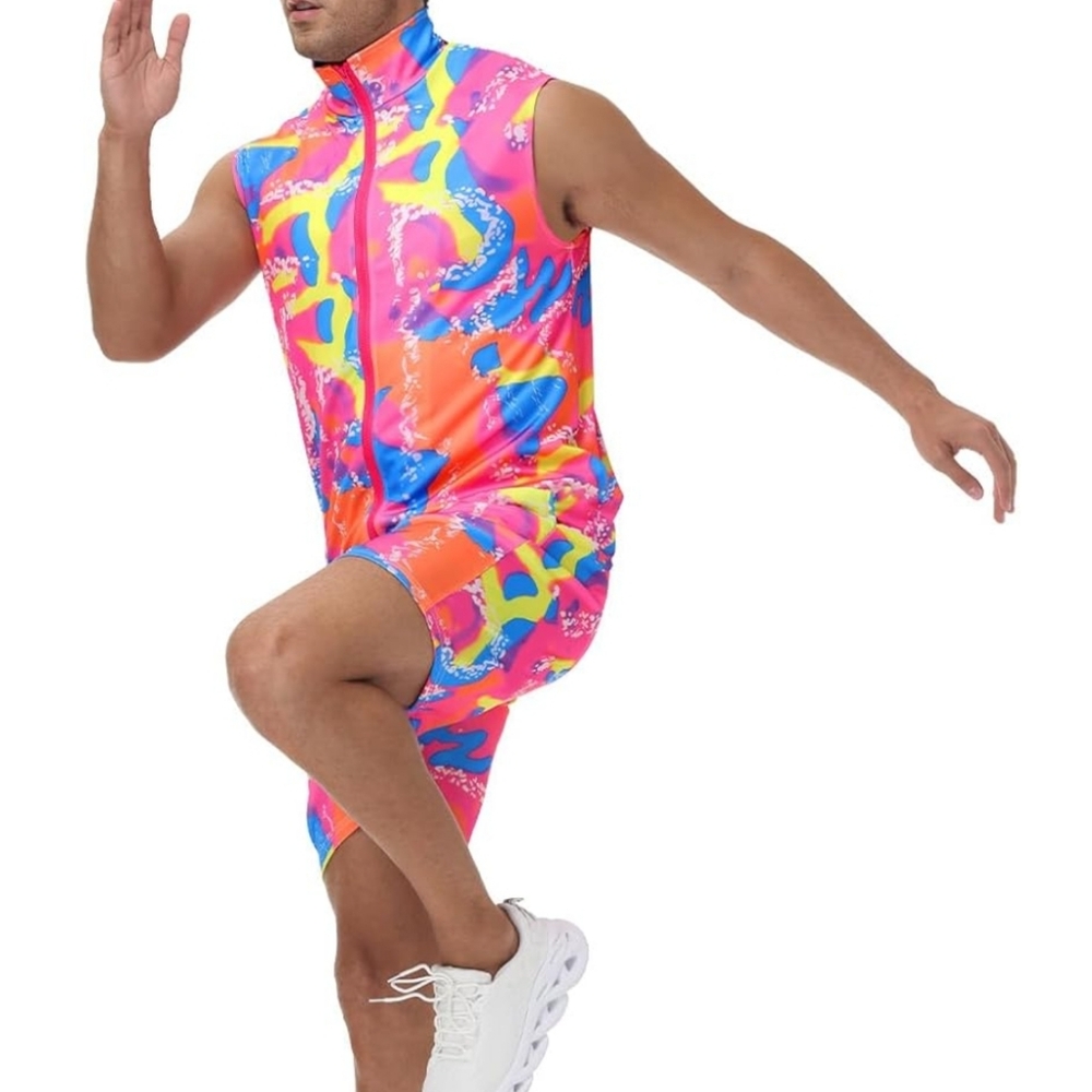 Cosplay Men's Workout Costume 90s Outfit